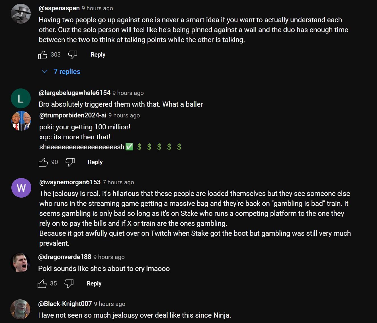 Fans share their reactions to the clip (Image via xQc Clips/YouTube)